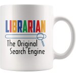 Bibliothcaire le moteur de recherche original tasse a thme de livre de bibliothque drle tasse a caf ...
