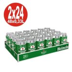 Bidons 2 x 24x0, 33l heineken lager beer 5% vol
