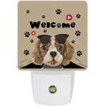 Bienvenue dessin anim chien lunettes de soleil amour pattes vintage led veilleuse avec capteurs crpuscule ...