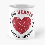 Big hearts little shorts joueur d'�quipe volleyball mug classique