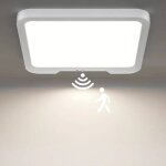 Birnetek� plafonnier led avec d�tecteur de mouvement, 8000mah rechargeable, t�l�commande incluse, id�al ...