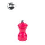 Bistro moulin a sel manuel en bois, laqu� rose bonbon, 10 cm - 4in