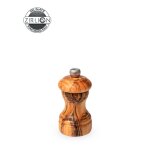 Bistro moulin a sel manuel en bois d'olivier, 10 cm - 4in