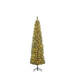 Black box trees charlton sapin de no�l artificiel �troit avec �clairage led minuterie et variateur - ...