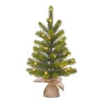 Black box trees nagoya sapin de no�l artificiel dans une base en jute avec �clairage led - h60 x Ø44 ...