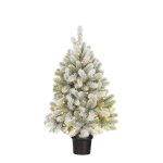 Black box trees nagoya sapin de no�l artificiel en pot avec lumi�res led et fonction minuterie - h90 ...