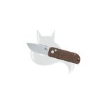 Blackfox nu - bowie polding pocket couteau, micarta en toile marron, lame d2 wash en pierre