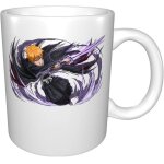 Bleach kurosaki ichigo anime ceramic cup coffee mug unique funny coffee mug novelty travel mug for men ...