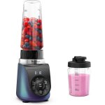 Blend up, mini blender puissant, 1000w, 8 programmes automatiques, glace pile lm19h4f0, bleu