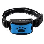 Bleu - collier avec dispositif electrique a ultrasons anti aboiement, accessoire avec charge usb, collier ...