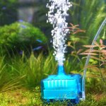 Bleu eau lutin mini aquarium filtre retour gaz ascenseur chlore biochimique filtre eau lutin