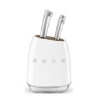 Bloc de couteaux blanc esth�tique ann�es 50 kbsf02wh