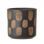 Bloomingville - cache - pot déco motif terre cuite bloomingville - noir Bloomingville - cache - pot déco motif terre cuite bloomingville - noir