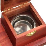 Bo�te d'aromath�rapie antique 1 pi�ce, bo�te en bois de santal, bois de pin creux en bois naturel br�leur ...
