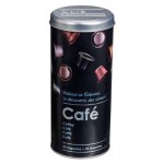 Bote a capsules de caf  relief ii  17cm noir