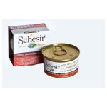 Bote pte au thon et boeuf avec riz au naturel pour chat - schesir - 85g