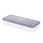 Boîte de rangement de boulettes non divisée, boîtes de finition ménagère pour cuisine réfrigérateur armoire ... Boîte de rangement de boulettes non divisée, boîtes de finition ménagère pour cuisine réfrigérateur armoire ...