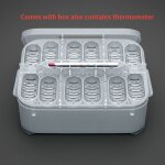 Bo�te a ¿ufs a 12 grilles diy, plateau a ¿ufs, serpent, l�zard, reptile, dispositif a ¿ufs a couver, ...