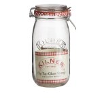 Bocal pour conserves en verre avec clip 2 l