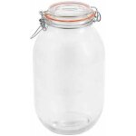 Bocal herm�tique en verre 3 l - la mediterr�nea - multicolore - dimensions 46 x 32 x 28 cm