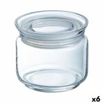 Bocal luminarc pav transparent silicone verre (500 ml) (6 unités) Bocal luminarc pav transparent silicone verre (500 ml) (6 unités)