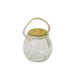 Bocal rond anse corde 7. 5x8cm