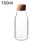 Bocal en verre avec bouchon en lige, bouteille de stockage pour th, caf, epices, sucre, 150 ml, 300 ...