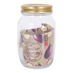 Bocal en verre avec couvercle capsule caoutchouc 1l bormioli rocco quattro stagioni Bocal en verre avec couvercle capsule caoutchouc 1l bormioli rocco quattro stagioni