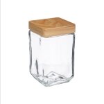Bocal verre pin 1. 7l 18. 3x11x11cm transparent