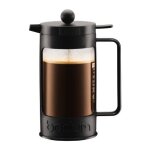 Bodum 11376 - 01 bean cafetire  piston avec 8 tasses verre noir 1, 0 l