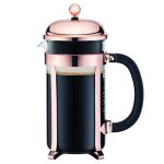 Bodum 11652 - 18 chambord cafetire  piston avec 8 tasses verre cuivre 1, 0 l