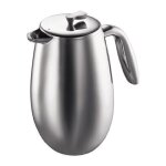 Bodum 1308 - 16 bodum columbia cafetire a piston double paroi 8 tasses 1. 0 l en inox brillant