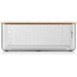 Bodum bistro bo�te � pain grande avec couvercle en bambou 24 x 37 x h 13 cm