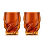 Bodum pavina paris lot de 2 verres thermiques a double paroi en verre borosilicate rouge transparent ...