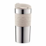 Bodum - travel mug - mug de voyage isotherme en inox double paroi - blanc creme - couvercle a clapet ... Bodum - travel mug - mug de voyage isotherme en inox double paroi - blanc creme - couvercle a clapet ...