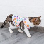 Body d't en coton lger et respirant a pois, vtement doux pour chiens et animaux de compagnie, facile ...