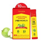 Boisson dtox au vinaigre de cidre ¿ format poudre sans sucre 10 sachets teazen tz - acvr