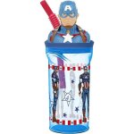Boissons fruitees tataway gobelet enfant bleu en plastique marvel avengers captain america 360 ml avec ...