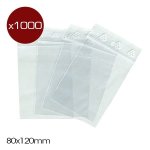 Bo�te de 1000 sachets zip 50 80x120mm