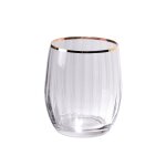 Boite de 6 gobelets bas filet or 30 cl
