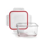 Boite alimentaire carree en borosilicate 1000 ml
