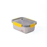 Pika - boite alimentaire 1780ml en inox et couvercle en verre trempé hermétique et légère compatible ... Pika - boite alimentaire 1780ml en inox et couvercle en verre trempé hermétique et légère compatible ...