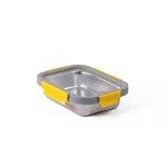 Pika - boite alimentaire 820ml en inox et couvercle en verre trempé hermétique et légère compatible micro ... Pika - boite alimentaire 820ml en inox et couvercle en verre trempé hermétique et légère compatible micro ...