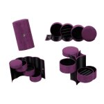 Bo�te � bijoux avec 3 tiroirs - violet