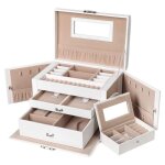 Bo�te � bijoux verrouillable, blanc