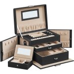 Bo�te � bijoux verrouillable, noir
