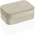 Bo�te � bijoux - versa - multicolore - bois mdf - 16, 2 x 11, 5 x 7, 5 cm - miroir int�gr�