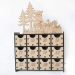 Bo�te � bonbons en chocolat, calendrier de l'avent, compte � rebours de no�l, bricolage, tiroirs r�utilisables ...