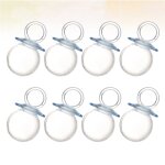 Bo�tes � bonbons transparentes, 12 pi�ces, sucettes cr�atives, coffrets cadeaux pour baby shower (bleu) ...