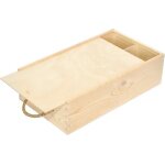 Bote caisse  vin en bois cadeau non peint - creative deco - 2 bouteilles - 35 x 21 x 11cm